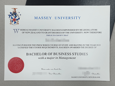 新西兰梅西大学毕业证样本