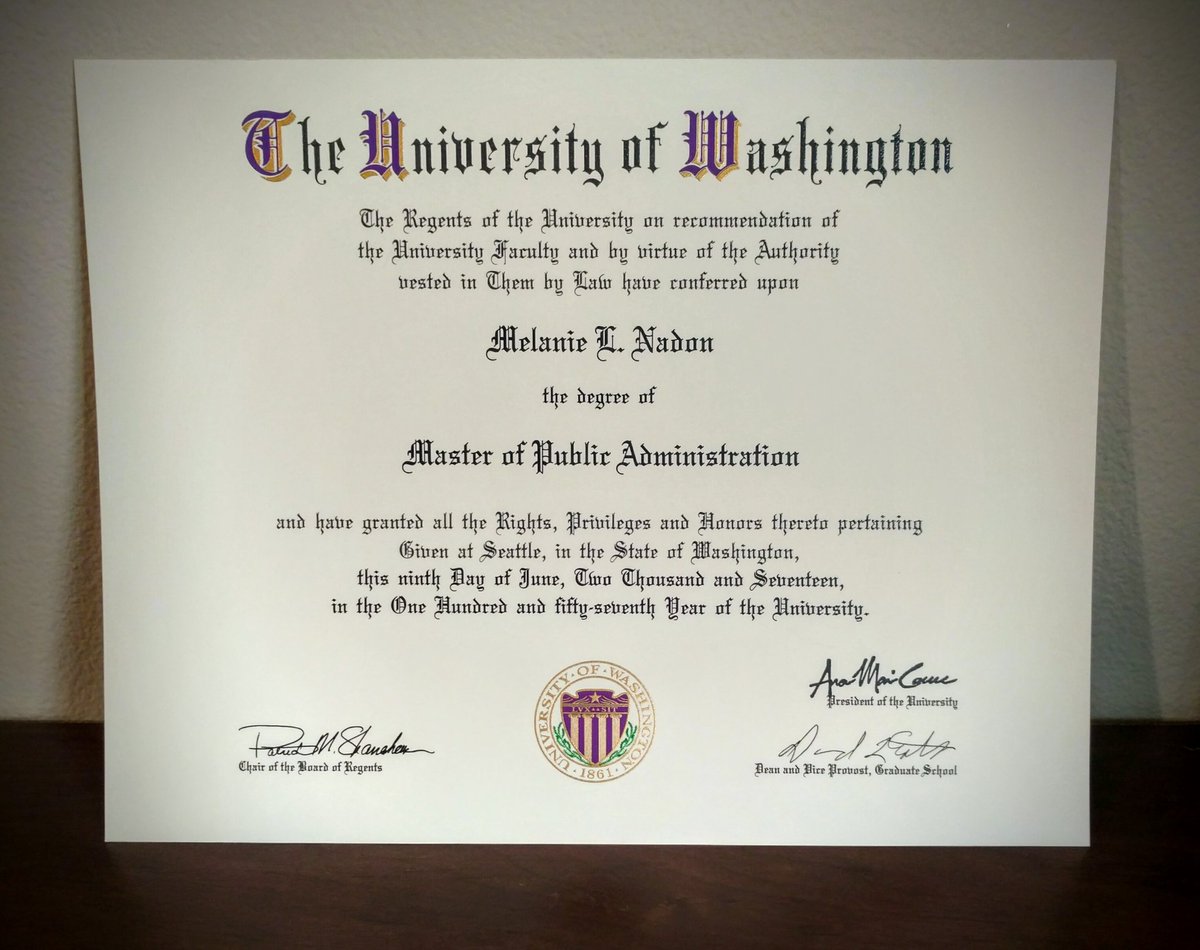 美国华盛顿大学毕业证样本