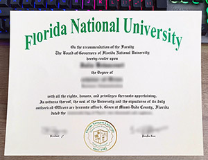 美国佛罗里达国立大学毕业证样本