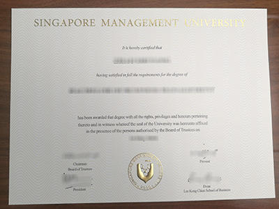 新加坡管理大学毕业证样本