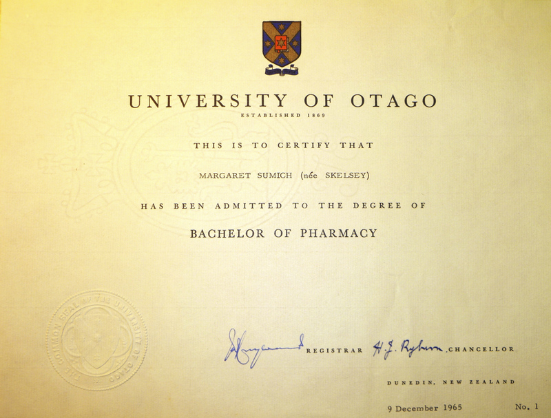 新西兰奥塔哥大学毕业证样本