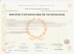 法国阿尔图瓦大学毕业证样本