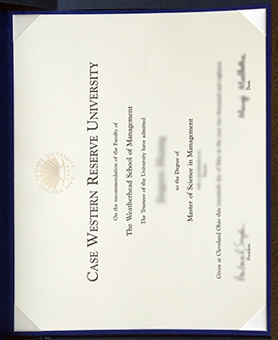 美国凯斯西储大学毕业证样本