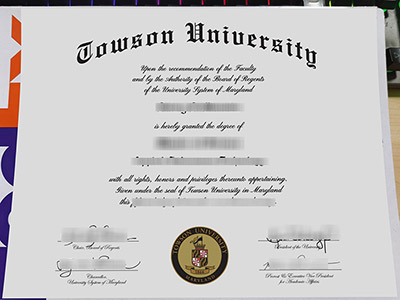 美国陶森大学毕业证样本