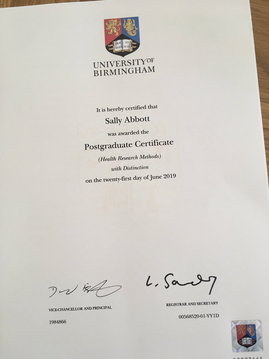 英国伯明翰大学毕业证书样本