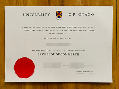 新西兰奥塔哥大学毕业证样本