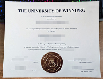 加拿大温尼伯大学毕业证样本