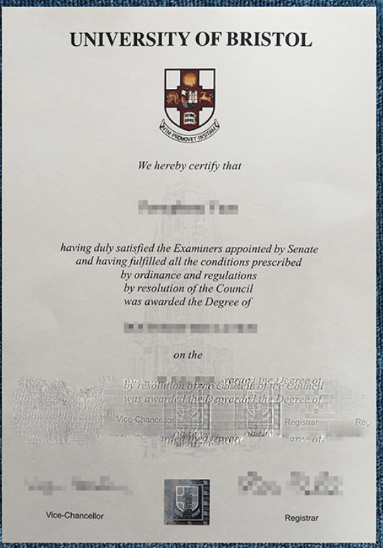 英国布里斯托大学毕业证