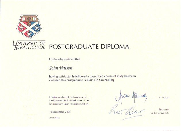 英国斯特拉斯克莱德大学毕业证样本